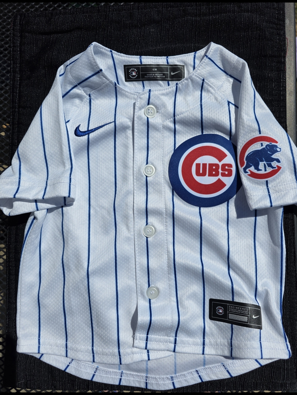 Chicago Cubs Infant Jersey 12 Months MLB Button Down Baseball Jersey
